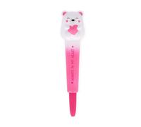 Legami - Penna Gel Antistress Squeezies, Tema Teddy Bear, Cancelleria Per Scrivere Rilassarsi Concentrarsi, Penna Anti Stress, Super Morbida, Inchiostro Rosa, Diametro Punta 1 mm