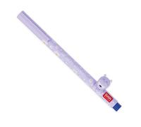 Legami - Penna Gel con Animaletto Decorativo - Lovely Friends, Tema Hippo, Evita il Rotolamento, Inchiostro Blu, Animaletto Rimovibile e Ricombinabile, Punta 0,5 mm