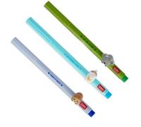 LEGAMI Penna gel - Lovely Friends, animale decorativo, rimovibile e combinabile, previene rotoli, punta fine 0,5 mm, set da 3 bradipo lama e koala (set da 3 pezzi FLUFFY)