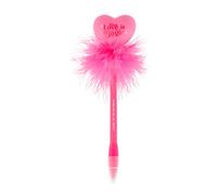 Legami - Penna a Sfera con Cuore Luminoso, Love is Magic, Inchiostro Rosa, Penna Led per Scrivere per Bambini e Adulti, Punta da 0,7 mm, Cuore