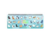 Legami - Planning da Scrivania 12 Mesi, Kitty, Desk Planner Gennaio 2026-Dicembre 2026, Agenda da Tavolo Formato Orizzontale, Spiralata, Una Settimana per Pagina, Rubrica, 27.2 x 10.2 cm