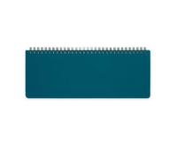 Legami - Planning da Scrivania 13 Mesi - Desk Planner da Gennaio 2025 a Gennaio 2026, Agenda da Tavolo Formato Orizzontale, Spiralata, Una Settimana per Pagina, Rubrica, 27.2 x 10.2, Teal Blue
