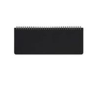 Legami - Planning da Scrivania 13 Mesi - Desk Planner da Gennaio 2025 a Gennaio 2026, Agenda da Tavolo Formato Orizzontale, Spiralata, Una Settimana per Pagina, Rubrica, 27.2 x 10.2, Black Diamond