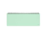 Legami - Planning da Scrivania 13 Mesi, Pastel Mint, Desk Planner Gennaio 2026-Gennaio 2027, Agenda da Tavolo Formato Orizzontale, Spiralata, Una Settimana per Pagina, Rubrica, 27.2 x 10.2, cm