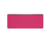 Legami - Planning da Scrivania 13 Mesi, Raspberry, Desk Planner Gennaio 2026-Gennaio 2027, Agenda da Tavolo Formato Orizzontale, Spiralata, Una Settimana per Pagina, Rubrica, 27.2 x 10.2 cm
