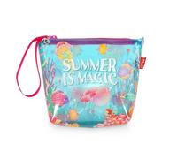 Legami - Pochette Spiaggia Donna, Borsa Mare Donna, Beach Pouch con Cerniera e Laccetto Laterale, Porta Costume e Accessori Mare, Trousse da Spiaggia Ideale per Ragazze, Donne, 20 x 16 cm