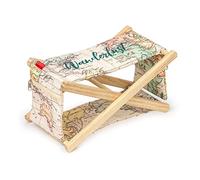 Legami - Poggiatesta in Legno, con Cuscino imbottito, 2 Taschine con Cerniera laterali, da usare in Spiaggia o in Piscina, 25,5x17 cm, Tema Travel, Unica