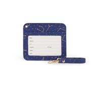 Legami - Porta Badge con Chiusura a Moschettone, Porta Carte con Chiusura Clip di Sicurezza, 1 Finestra Trasparente, Tasche per Tessere in Pelle PU, Dimensioni 10,4 x 9 cm, Tema Stars