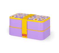 Legami - Porta Pranzo, Lunch Box con 3 Posate Incluse, Daisy, Contenitore Porta
