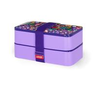 Legami - Porta Pranzo, Lunch Box con 3 Posate Incluse, Flowers, Contenitore, Capacità 1200 ml, a Prova di Perdite, Adatto a Microonde e Lavastoviglie, Ideale per Scuola, Ufficio, Lavoro