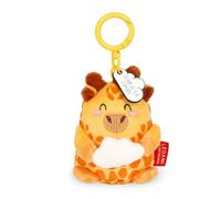 Legami - Portachiavi Super Soft! a Tema Giraffe, Portachiavi di Peluche, Ciondolo con Messaggio Inciso e Moschettone in Zinco, 7x11 cm