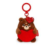 Legami - Portachiavi Super Soft! a Tema Teddy Bear, Portachiavi di Peluche, Ciondolo con Messaggio Inciso e Moschettone in Zinco, 7x11 cm