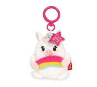Legami - Portachiavi Super Soft! a Tema Unicorn, Portachiavi di Peluche, Ciondolo con Messaggio Inciso e Moschettone in Zinco, 7x11 cm