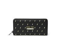 Legami - Portafoglio, What a Wallet!, 20x10 cm, Tema Flash, con 3 Scomparti, 12 Tasche per le Carte, 2 Tasche più Grandi per le Banconote e un Portamonete con Zip