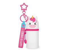 Legami - Portamonete con Portachiavi Mini Kawaii, Tema Unicorn, con Anello a Spirale, Moschettone e Laccio da Polso, in Silicone, 5 x 12 x 5 cm