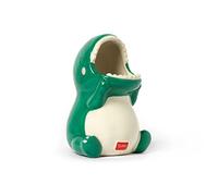 Legami - Portapenne in Ceramica, Desk Friends, 12x9,7 cm, Tema Dino, da Scrivania, Dipinti a Mano