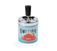 Legami - Posacenere con Pulsante, antiodore, Ø 7 cm, Take it Easy, Tema Sloth