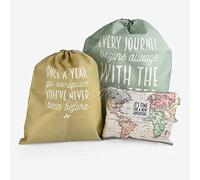 Legami Pose0001, Travel Bags Set 3 Buste Da Viaggio Unisex, Multicolore, M