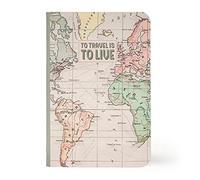 Legami - Quaderno a Righe, Foglio A6, Small, 9x13,5 cm, Tema Travel, Carta Certificata FSC® (FSC-C154586), Carta Bianca 100 g/m², a Prova di Trasparenza