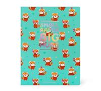 Legami - Quaderno a Righe Large - Formato Pagina B5, Quaderno Grande con Rigatura, Carta FSC Certificata, 18,5 x 24,8 cm, Tema Red Panda