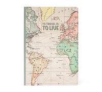 Legami - Quaderno a Righe, Medium, Foglio A5, 14,2x21 cm, Tema Travel, Carta Certificata FSC® (FSC-C154586), Carta Bianca 100 g/m², a Prova di Trasparenza