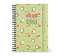 Legami - Quaderno Spiralato a Righe 7 mm, Corgi, Formato A5, Large, in Carta FSC Certificata, Contiene 1 Foglio di Adesivi, 160 Pagine, Chiusura con Elastico, 15 x 21 cm