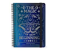 Legami - Quaderno Spiralato a Righe 7 mm, Moth, Special Edition, Formato A4, Maxi, in Carta FSC Certificata, Contiene 1 Foglio di Adesivi, 160 Pagine, Chiusura con Elastico, 21 x 29 cm