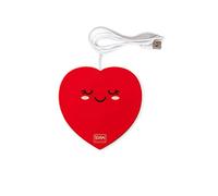 Legami - Scalda Tazza Usb, Warm it up, 10x10 cm, in Vinile, Ideale per Tazze e Bicchieri con Fondo Piatto, Ingresso USB, Tema Heart