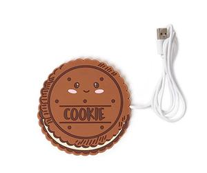 Legami - Scalda Tazza Usb, Warm it up, 10x10 cm, in Vinile, Ideale per Tazze e Bicchieri con Fondo Piatto, Ingresso USB, Tema Cookie