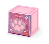 Legami - Box Componibile da Scrivania Cutie Cubes, Tema Kitty, Organiser da Scrivania, Portaoggetti, Foglio di Adesivi incluso, Impilabile, Multifunzionale, in ABS, 90 x 90 x 100 cm
