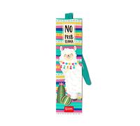Legami - Segnalibro con Elastico Segnapagina, utile anche per tenere il Libro Chiuso, in Carta certificata plastificata, 4,7x17,5 cm, Tema Llama