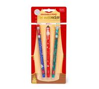 Legami - Set di 3 Penne Gel Cancellabili, Christmas Edition, Penne con Inchiostro Cancellabile Termosensibile, Rosso, Blu, Verde, Erasable Pen Natalizie, Cancella Senza Consumare il Foglio