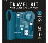 Legami - Set Cavo e Adattatori da Viaggio con Tipo-C, USB, Lightning, Caricatore Magnetico Apple Watch