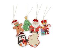 Legami Set di 10 Etichette Chiudipacco Gift Cards di Natale, Gift Tags per Pacchi Regalo, Set di 10 Disegni Assortiti, 6.5 x 9 cm, in Carta FSC