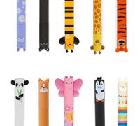 LEGAMI Set di 10 penne gel cancellabili con motivo farfalla, tigre, ippopotamo, lama, corgi, giraffa e molti altri (set da 10)