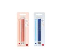 Legami - Set di 2 confezioni di ricariche per penna cancellabile, ogni confezione contiene 3 refill con inchiostro blu -rosso