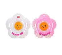 Legami - Set da 2 Portabibite Gonfiabile, Porta Bibite Galleggianti, a Forma di Fiore, Portabevande Galleggiante da Mare, Vero Relax per Aperitivi e Merende a Bordo Piscina, Diametro 8 cm