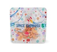 Legami Set di 3 Buste per Alimenti, 3 Diverse Misure S, M, L, Sacchetti Richiudibili, Riutilizzabili, Lavabili in Lavastoviglie, Snack Bags Pratici, Space