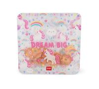 Legami - Set di 3 Buste per Alimenti, 3 Diverse Misure S, M, L, Sacchetti Richiudibili, Riutilizzabili, Lavabili in Lavastoviglie, Snack Bags Pratici, Unicorn
