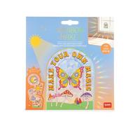 Legami - Set di 4 Adesivi Elettrostatici Acchiappasole per Finestra Rainbow Maker, Adesivi per Finestra, riposizionabili, riutilizzabili, non lasciano Aloni, 15 x 15 cm