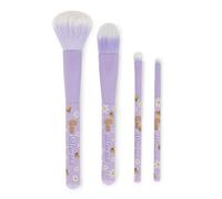 Legami - Set di 4 Pennelli per il Trucco, Oh My Glow! Tema Bee, Include Powder-Foundation-Eyeshadow-Eyeliner Brush, 100% Vegan, Formato da Viaggio