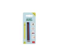Legami-Set di 4 Refill per Penna Gel Cancellabile 3 Colori (VREFTEP0001)