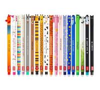 LEGAMI - Set di 6 penne gel cancellabili con inchiostro cancellabile termosensibile, gamma di colori dell'inchiostro e disegni a botte, punta da 0,7 mm, Savannah + disegni sotto il mare