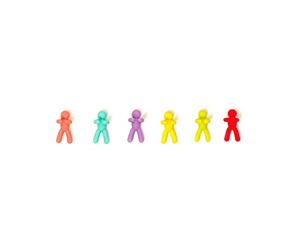 Legami - Set di 6 Segnabicchieri per Calici, Riutilizzabili, Simpatici, Funzionali, 1,5x 3 cm, Tema Over the top