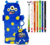 LEGAMI Set Di 7 Cancellabile Gel Penne / Animali Super Soft Matita Case /
