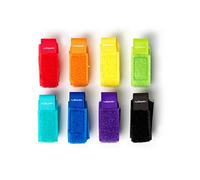 Legami - Set di 8 Fascette stringicavo, colorate, con Chiusura a Strappo, Riutilizzabili,18x2 cm