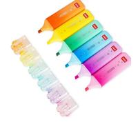 Legami - Set Evidenziatori - Orange, Green, Ligth Blue, Pink, Yellow, Violet- Tema Meow