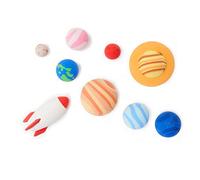 Legami - Solar System, Set di 9 Gomme, 0,8x3,5 cm, Gomme a Forma di Razzo, Pianeti, Sole, per Cancellare con Precisione