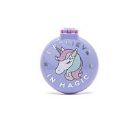 Legami - Spazzola Con Specchio, Tema, I Believe In Magic, Si Apre E Chiude Con Un Click, Comoda E Pratica Da Portare Ovunque, Unicorn