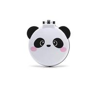 Legami - Spazzola Con Specchio, Tema, Nice Hair, Si Apre E Chiude Con Un Click, Comoda E Pratica Da Portare Ovunque, Panda